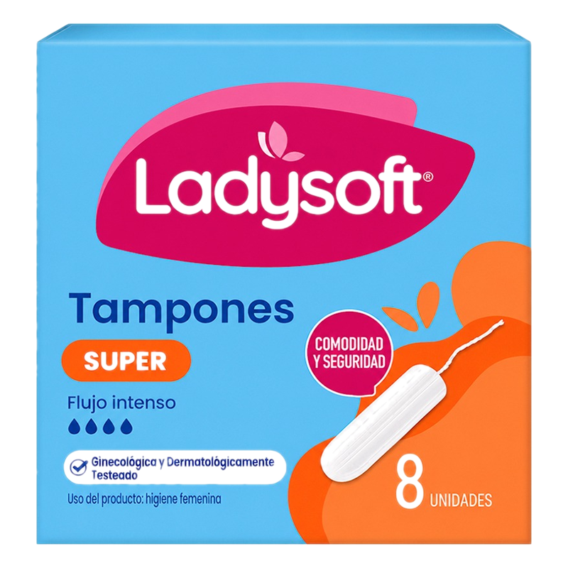 Tampones Ladysoft Super (8 Unidades)