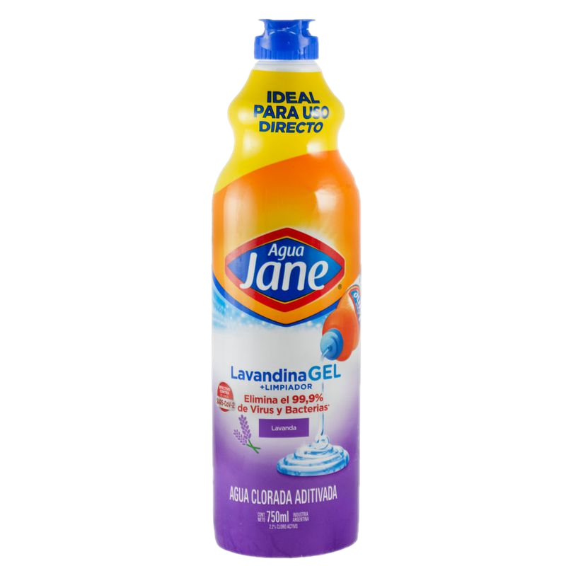 Lavandina Agua Jane Gel Lavanda 750 Ml