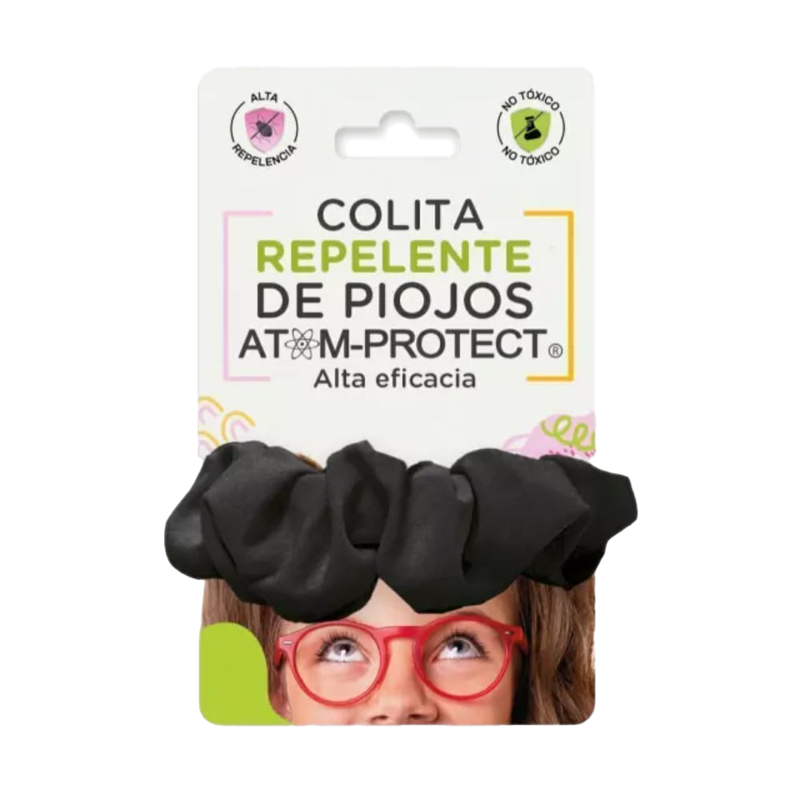 Colita Repelente De Piojos Atom-protect Negro 1 Unidad