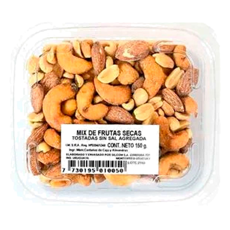 Mix Frutos Secos Con Pasas Sin Sal 150 G