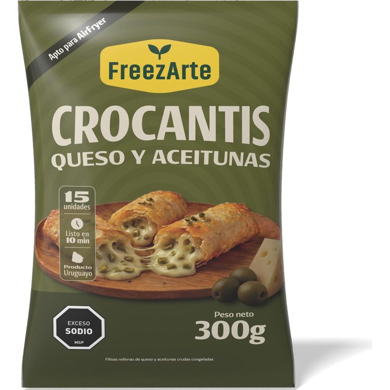 Crocantis Queso Y Aceitunas Freezarte 300 G
