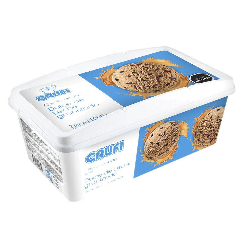 Helado Crufi Dulce De Leche Granizado 2 L