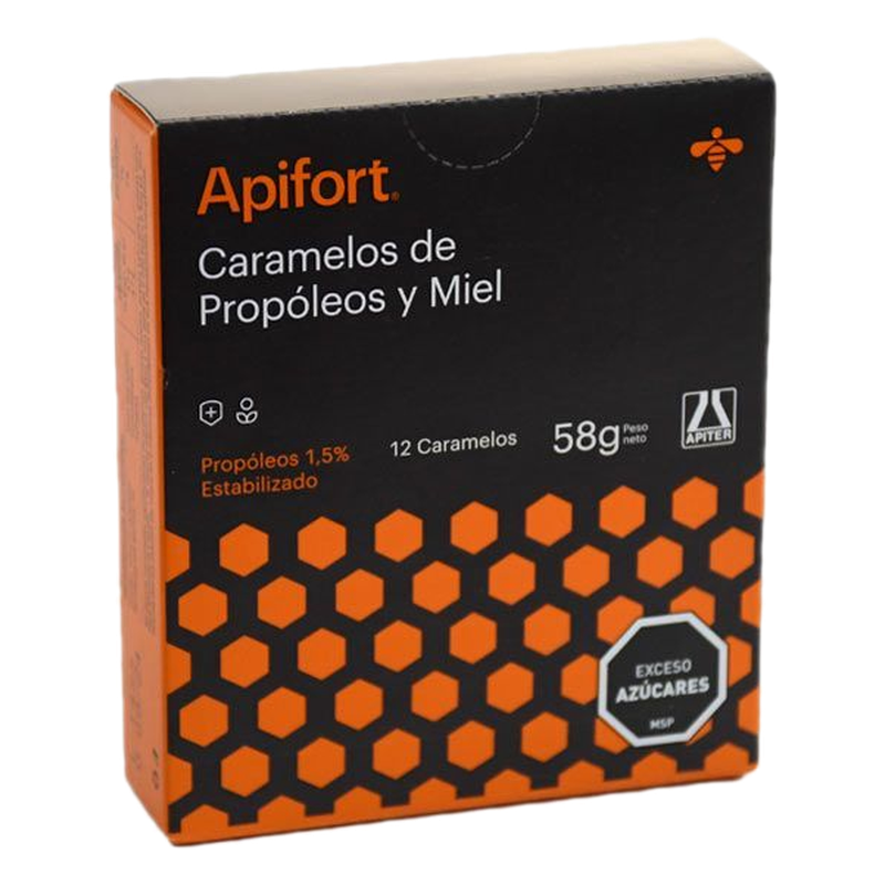Apifort Caramelos De Propóleos Y Miel 12 Unidades