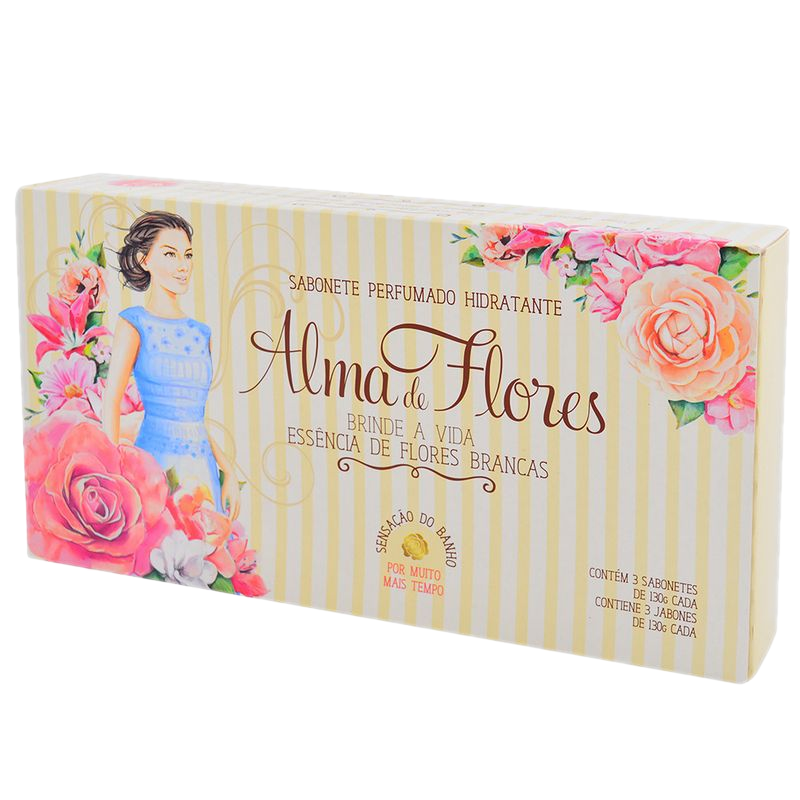Estuche Alma De Flores Champagne 3 Unidades
