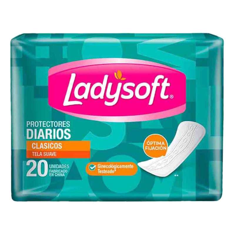 Protector Diario Ladysoft Clásico 20 Unidades