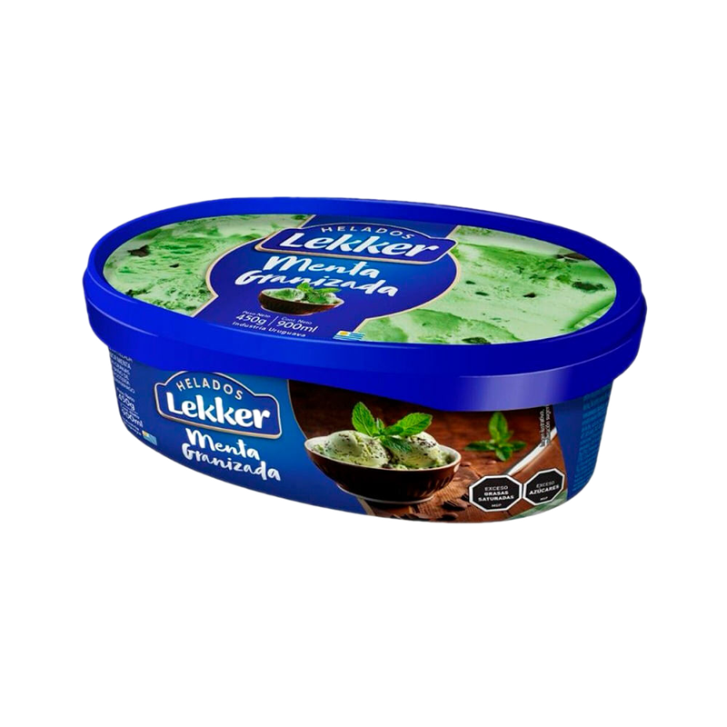 Helado Lekker Menta Granizada 900 Ml