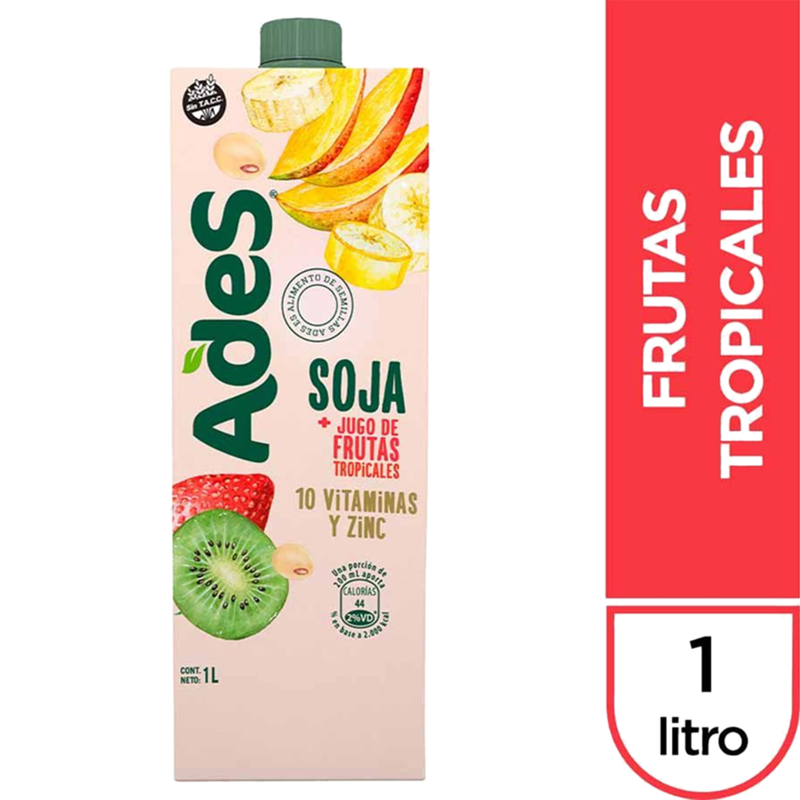 Jugo Ades Tropical 1 L .