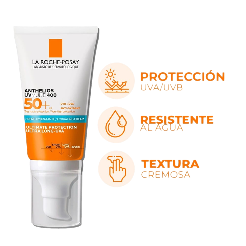 Protector Solar La Roche Posay Anthelios Uvmune 400 Hidratante Fps50+ 50 Ml