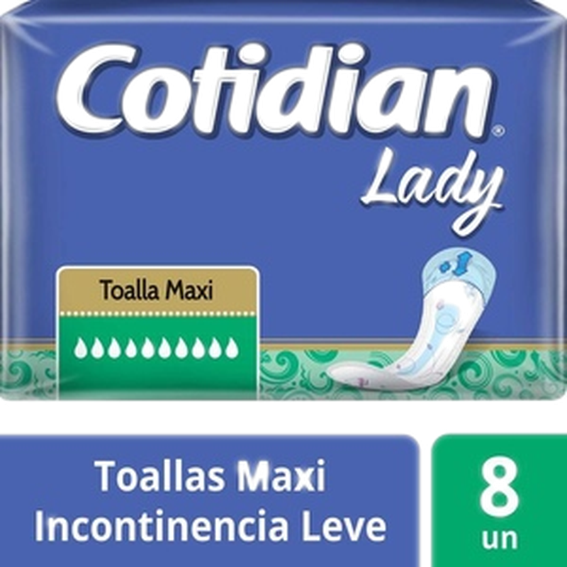 Toallas Fememinas Ladysoft Confidence Maxi 8 Unidades