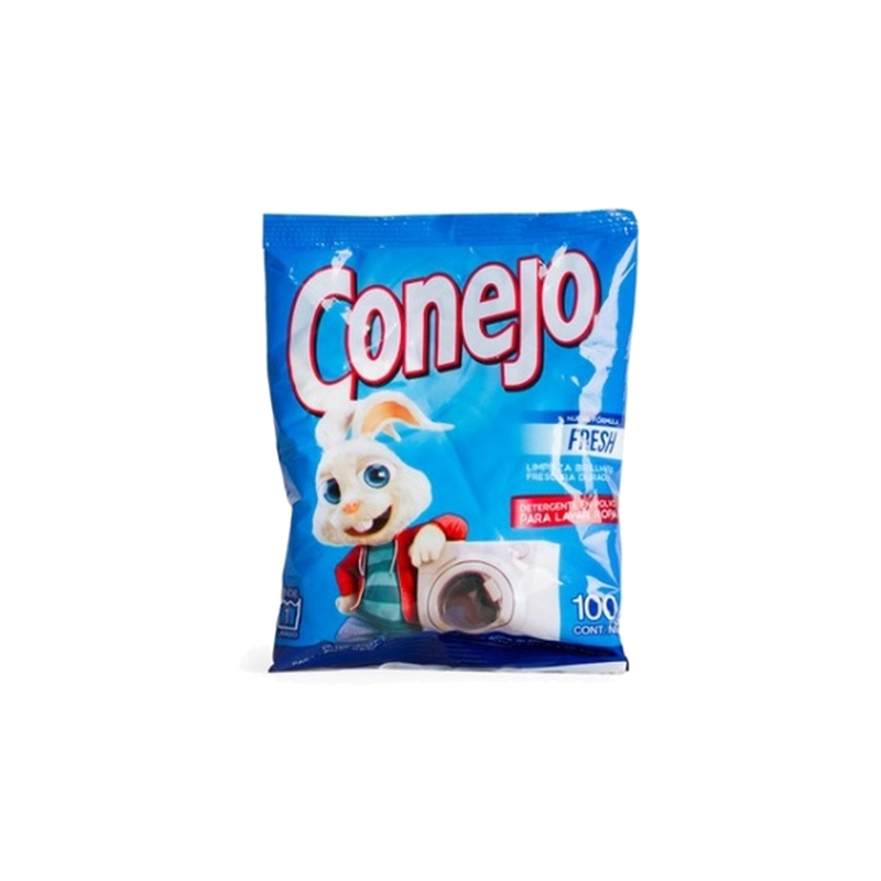 Jabón En Polvo Para Lavarropas Conejo Fresh 100 G