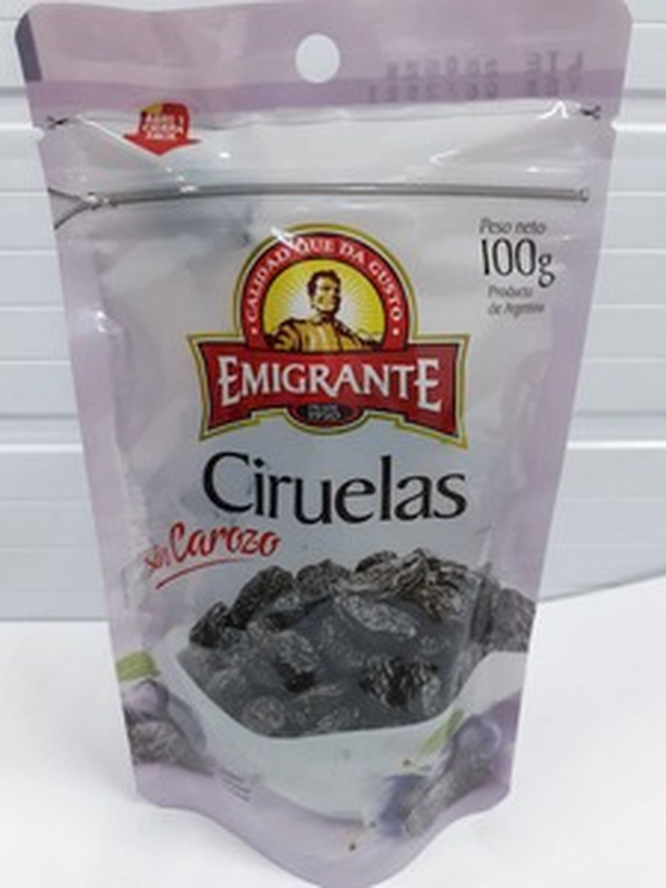 Ciruelas Emigrante 100 G S/carozo