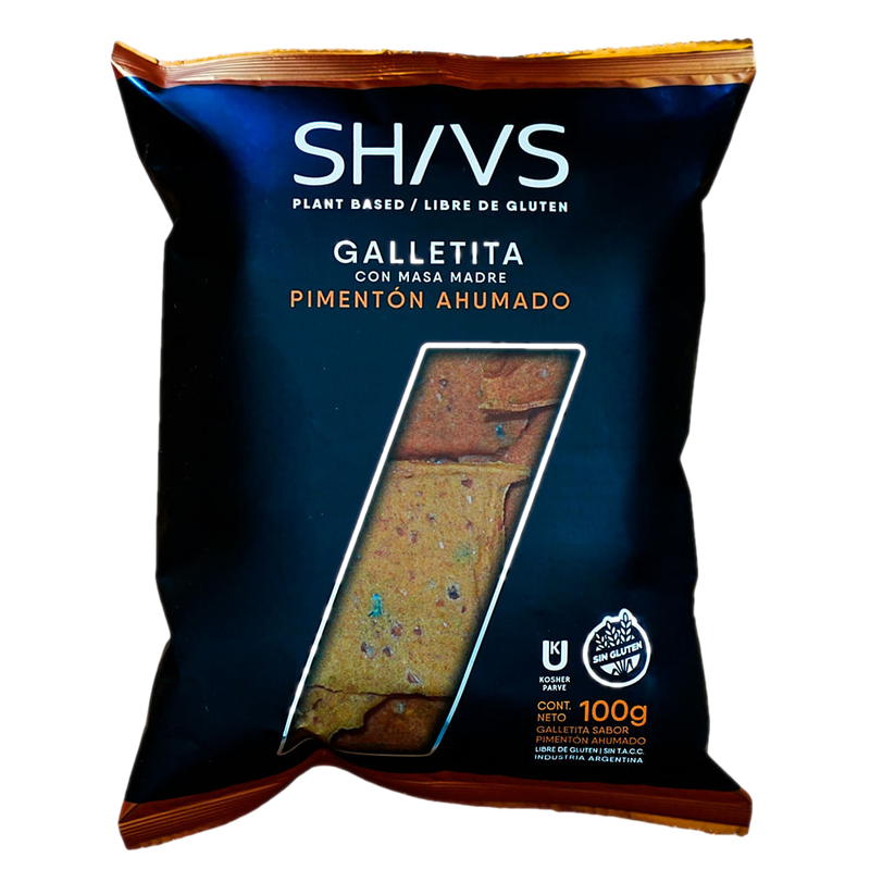 Galletas Sin Tacc Masa Madre Shivs Pimenton Ahumado 100 G