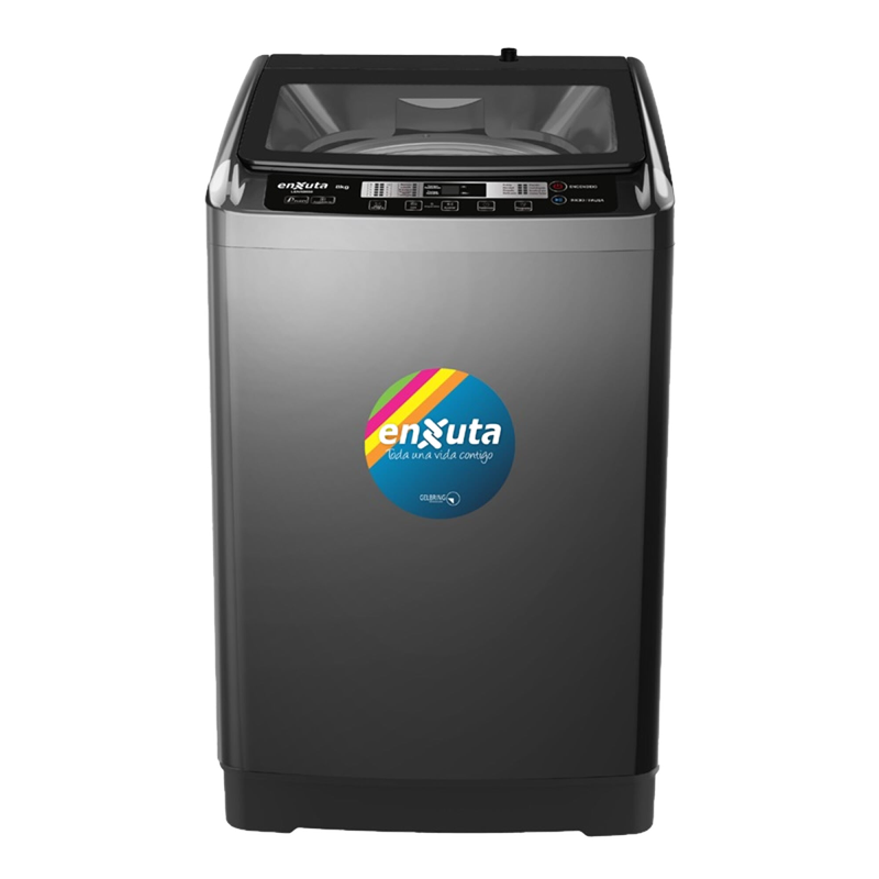 Lavarropas Enxuta Lenx0850 Gris Oscuro 8 Kg Carga Superior