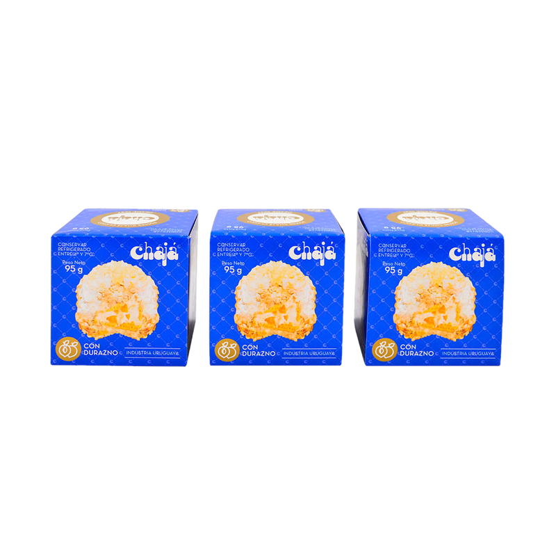 Postre Chaja Durazno 3 Unidades 95 G