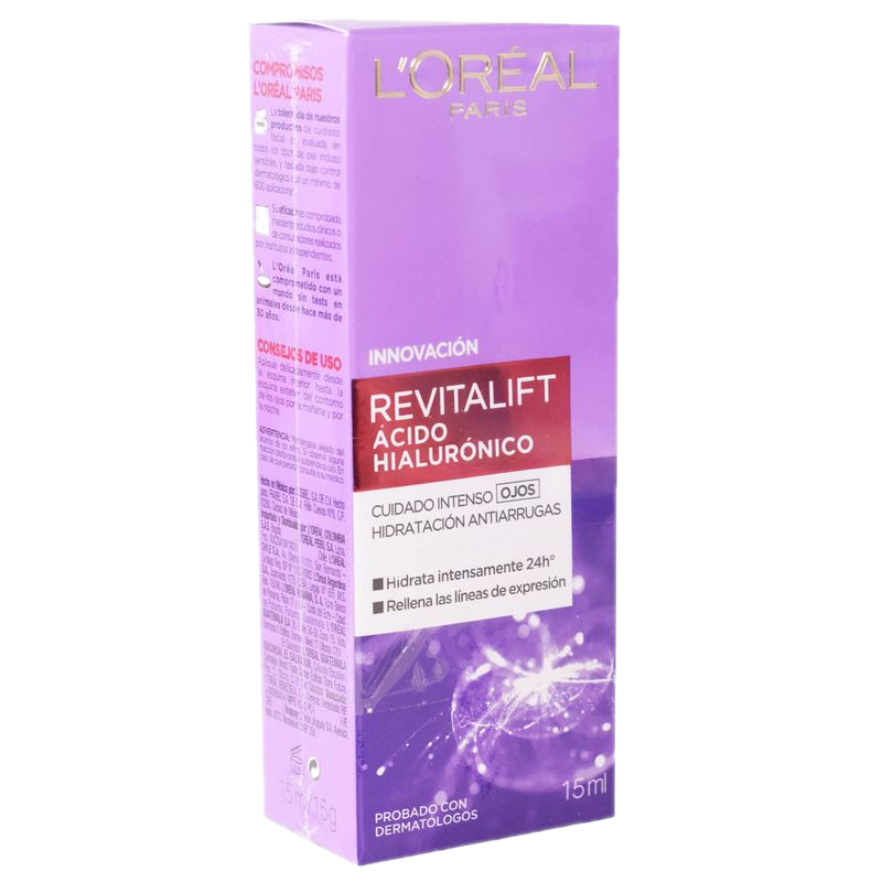 Crema L'oreal Revitalift Hyaluronico Ojos 15 Ml