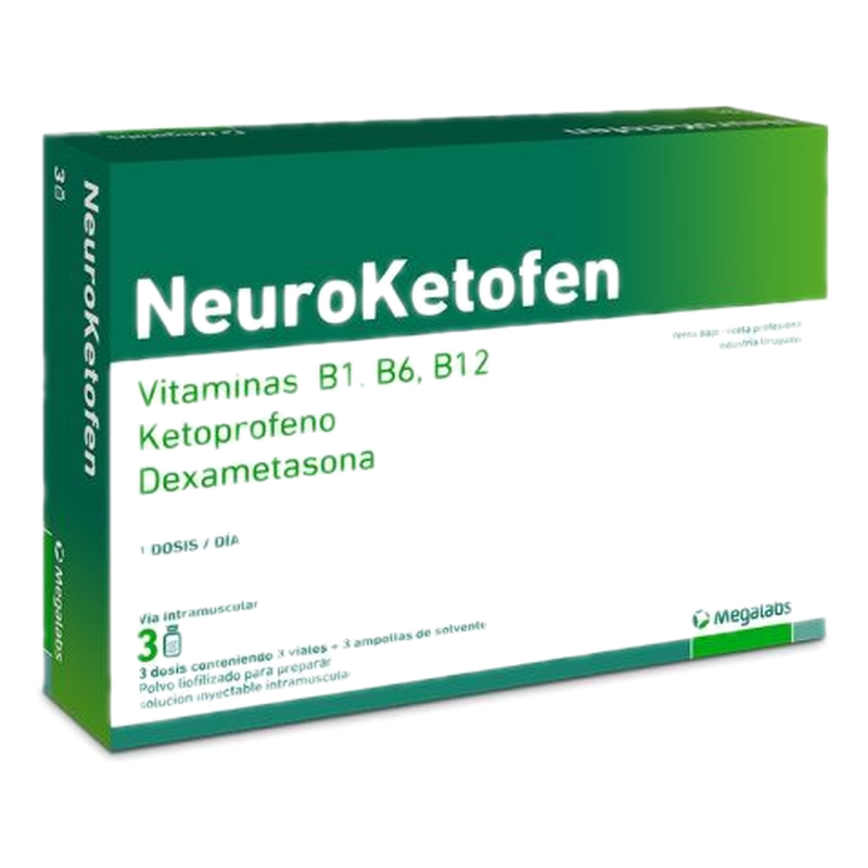 Neuroketofen Iny X 3 Ampollas + 3 Viales