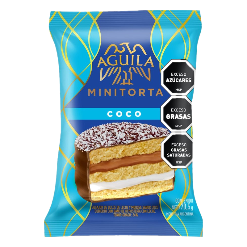 Alfajor Águila Minitorta Coco 70 G