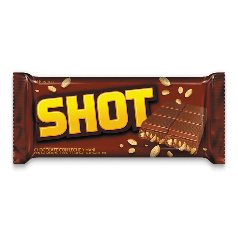 Tableta De Chocolate Shot 170 G
