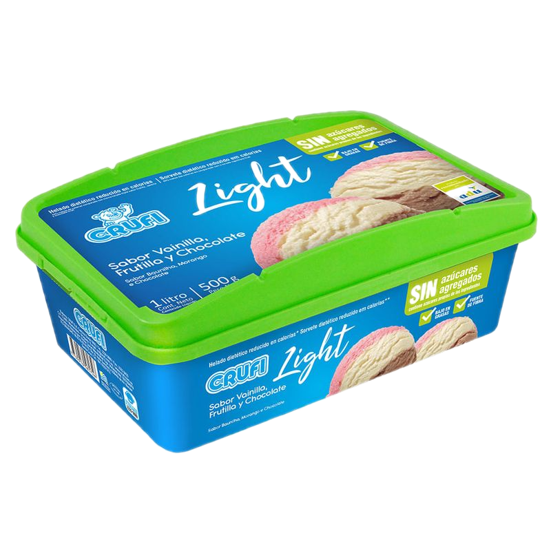 Helado Diet Triple Clásico Crufi 1 L