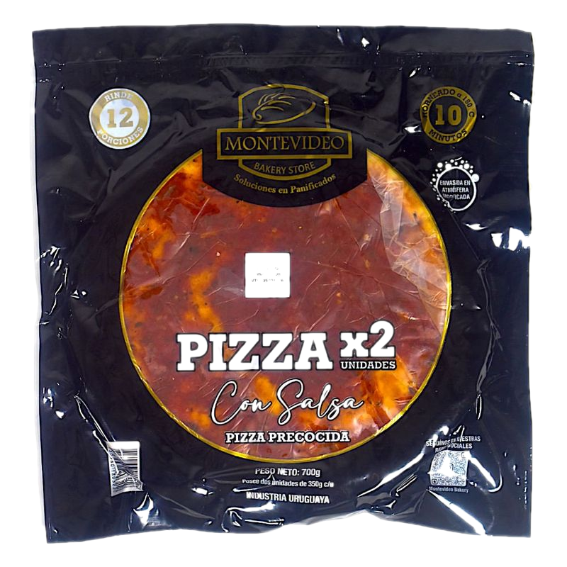 Pizza Con Salsa Montevideo Bakery 2 Unidades.700 G