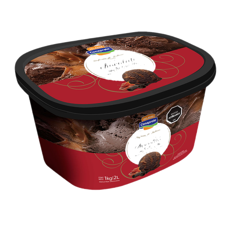 Helado Conaprole Sinfonía Chocolate Holandés Marmolado Con Dulce De Leche 2 L