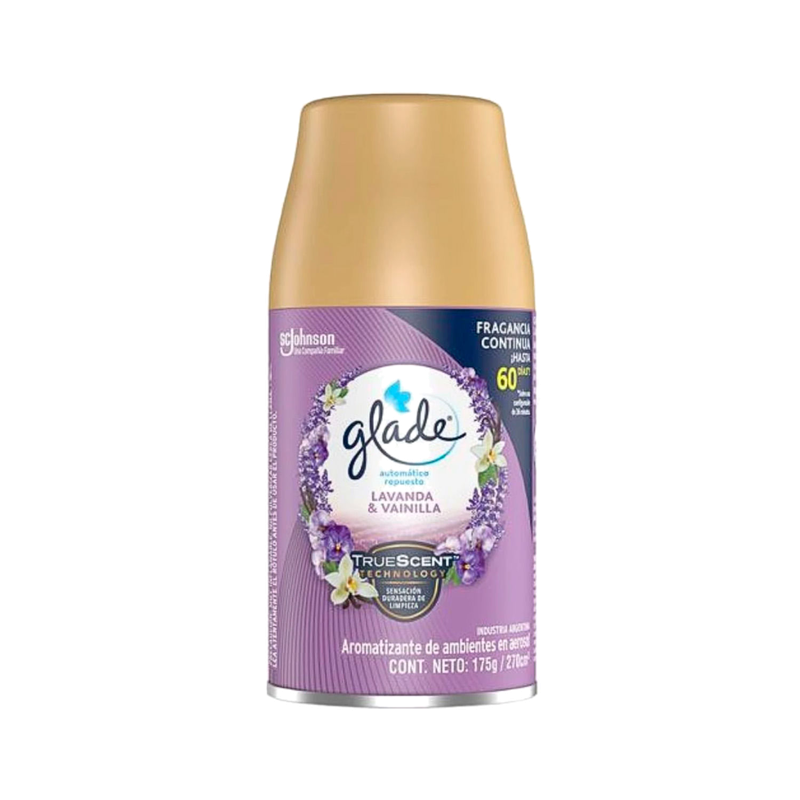 Aromatizante De Ambiente Glade Automatico Lavanda Y Vainilla