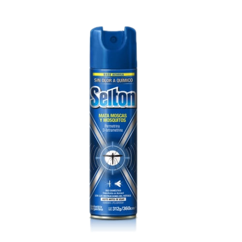 Insecticida Selton Mata Moscas Y Mosquitos Sin Olor 360 Ml