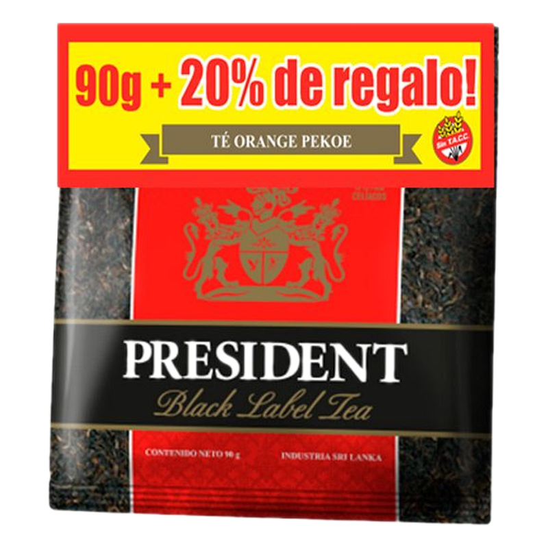 Té En Hoja 90 G + 20% President
