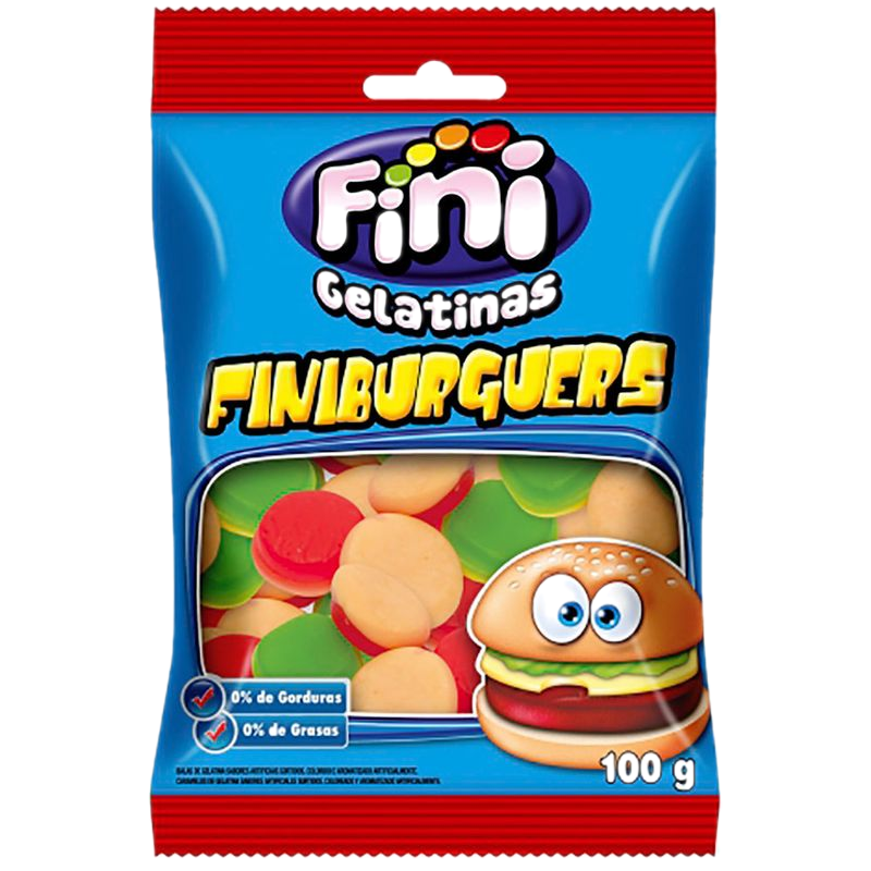 Caramelos De Gelatina Fini Hamburguesas 100 G