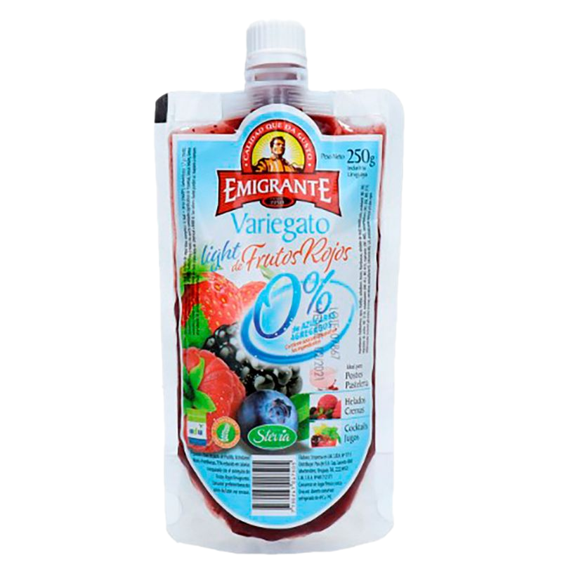 Pulpa De Fruta Emigrante Frutos Rojos 0% 250 G