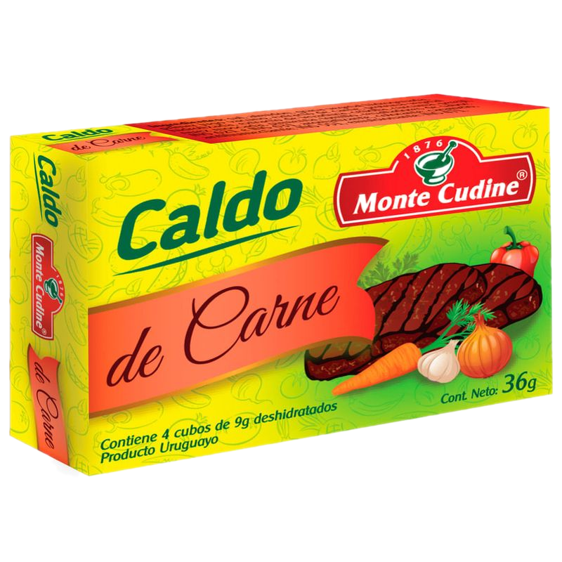 Caldo De Carne Monte Cudine 4 Unidades