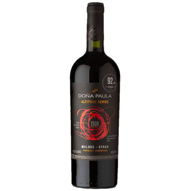 Vino Tinto Malbec Syrah Doña Paula Altitude Series 750 Ml