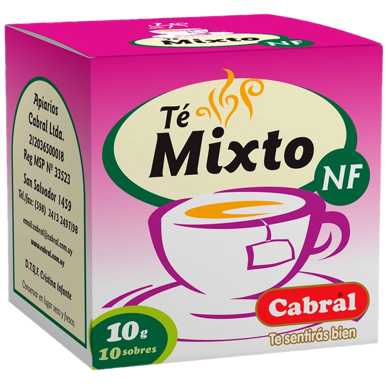 Té Cabral Mixto 10 Unidades 20 G