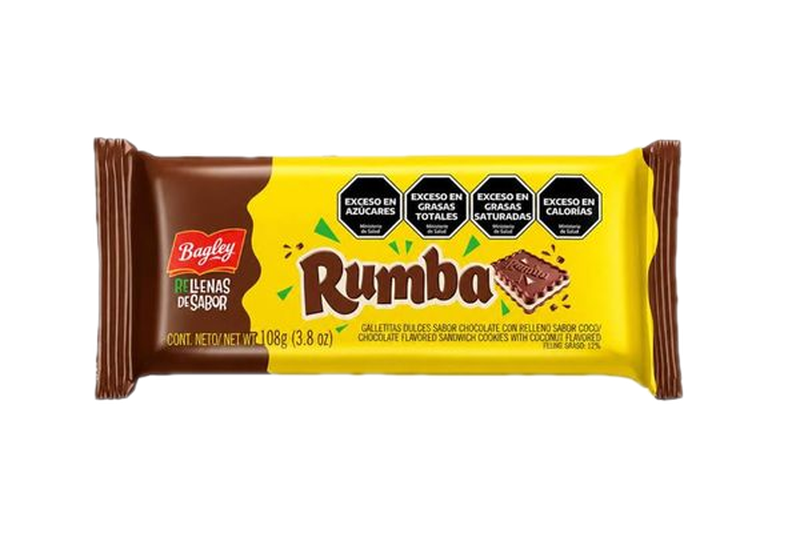 Galleta Rumba Chocolate Con Relleno De Coco 112 G