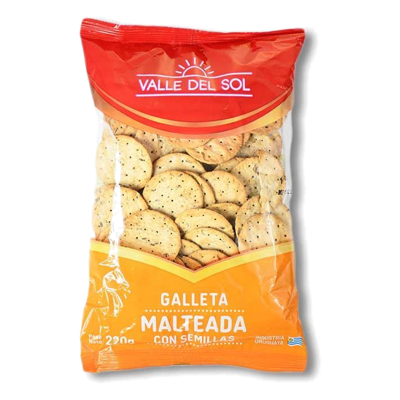 Galletas Malteadas Con Semillas Valle Del Sol 220 G