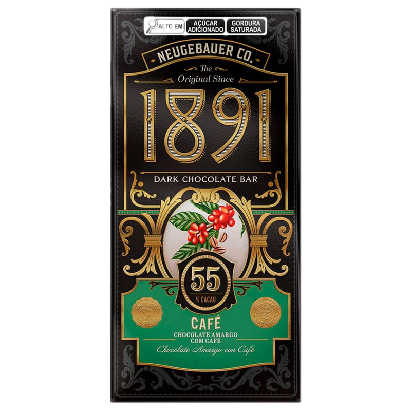 Chocolate Neugebauer 1891 Con Café 90 G