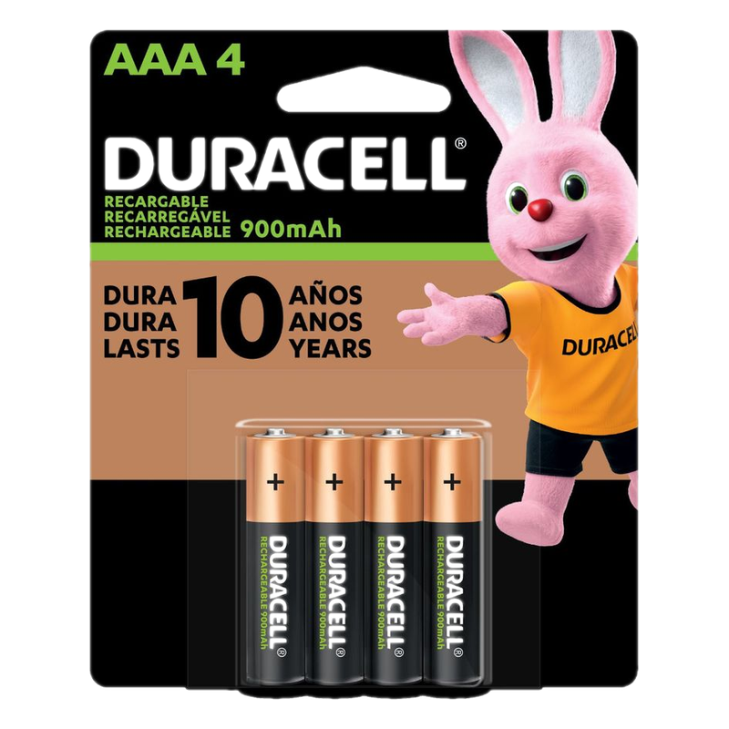 Pila Recargable Aaa Duracell 4 Unidades