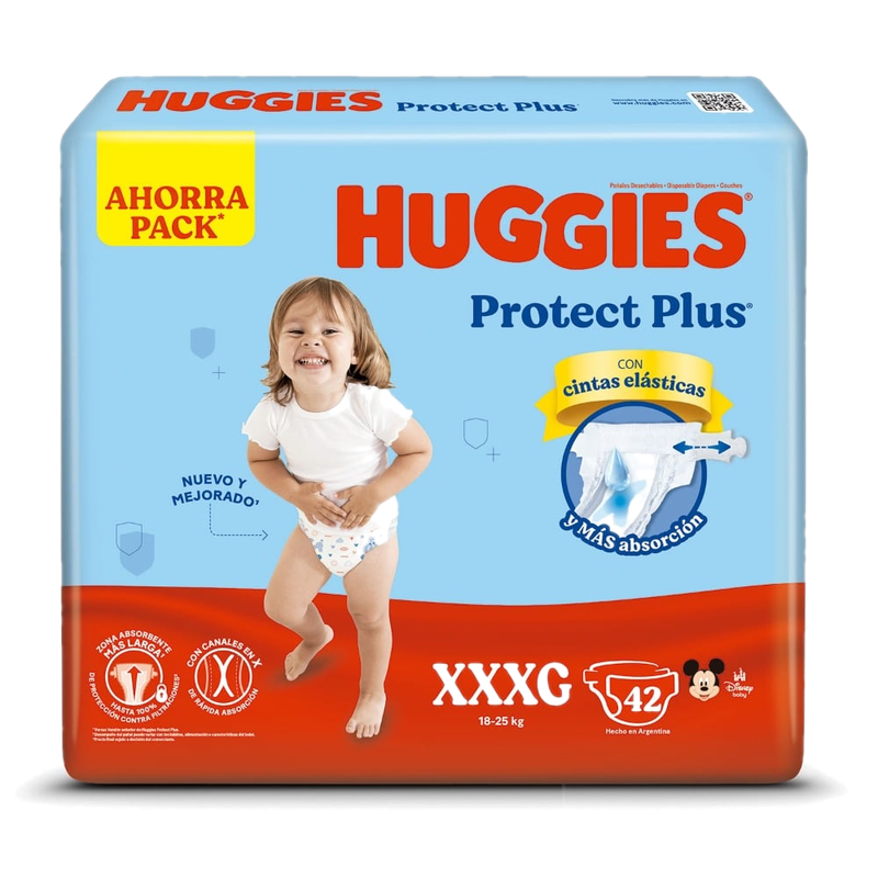 Pañales Huggies Protect Plus Xxxg 42 Unidades