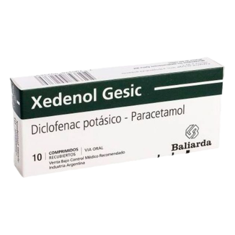 Xedenol Gesic X 10 Comprimidos