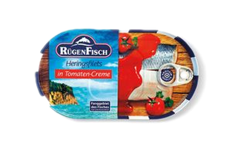 Filetes De Arenque En Salsa De Tomate Rügen Fisch 200 G