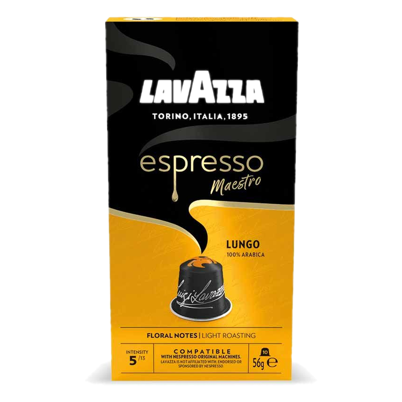Cápsulas De Café Lavazza Espresso Lungo 10 Unidades