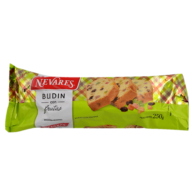 Budín Nevares Con Frutas 250 G