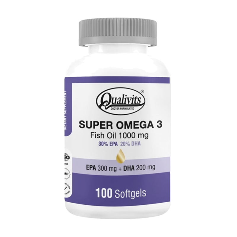 Suplementos Qualivits Super Omega 3 Pead 100 Unidades