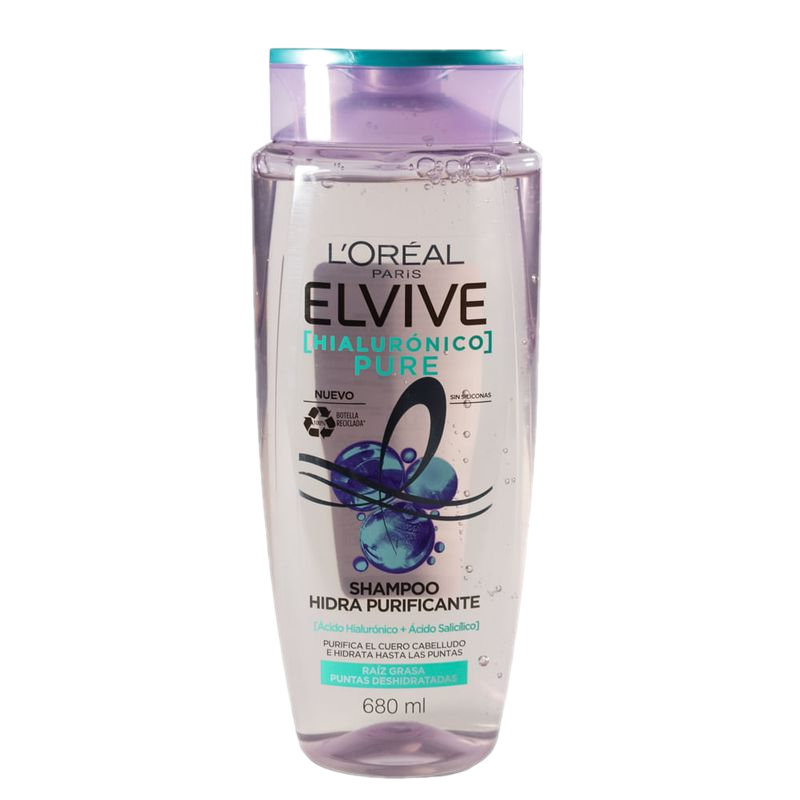 Shampoo Elvive Hialurónico Pure 680 Ml