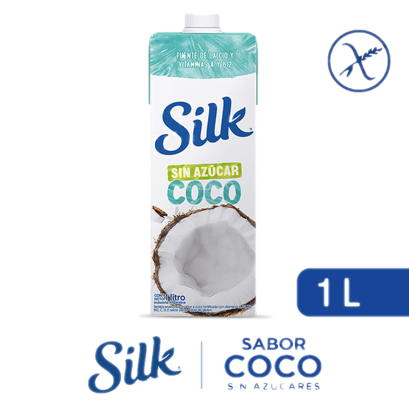 Leche Vegetal De Coco Sin Azucar Silk 1 L
