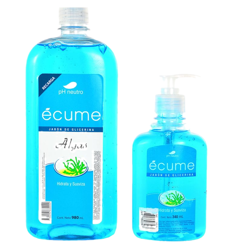 Jabón Ecume Algas Repuesto 1 L + Válvula 340 Ml