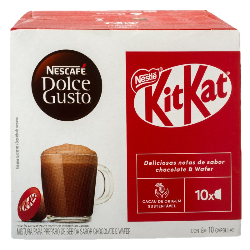 Cápsulas Dolce Gusto Chococcino Kit Kat 10 Unidades 170 G