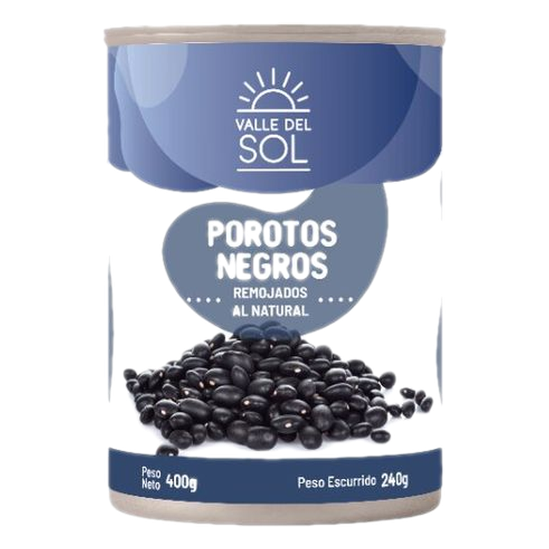 Porotos Negros Valle Del Sol 400 G