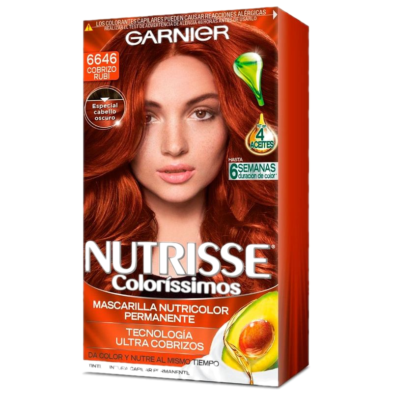 Coloración Nutrisse Colorissimo 6646 Rojo Intenso