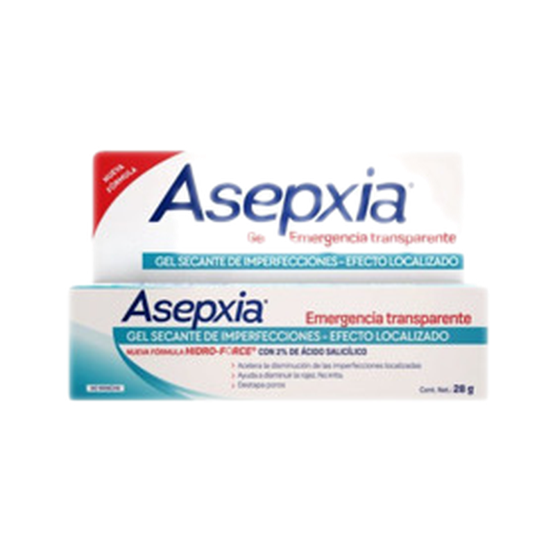 Asepxia Emergencia Transparente Spot Tubo [28 G]
